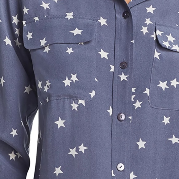 NWT - Equipment - Slim Signature Long Sleeve Printed Silk Shirt - Size L - Picture 3 of 7